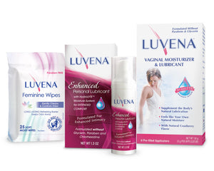 LUVENA Vaginal Moisturizer & Lubricant & LUVENA Enhanced Personal Lubricant & Wipes